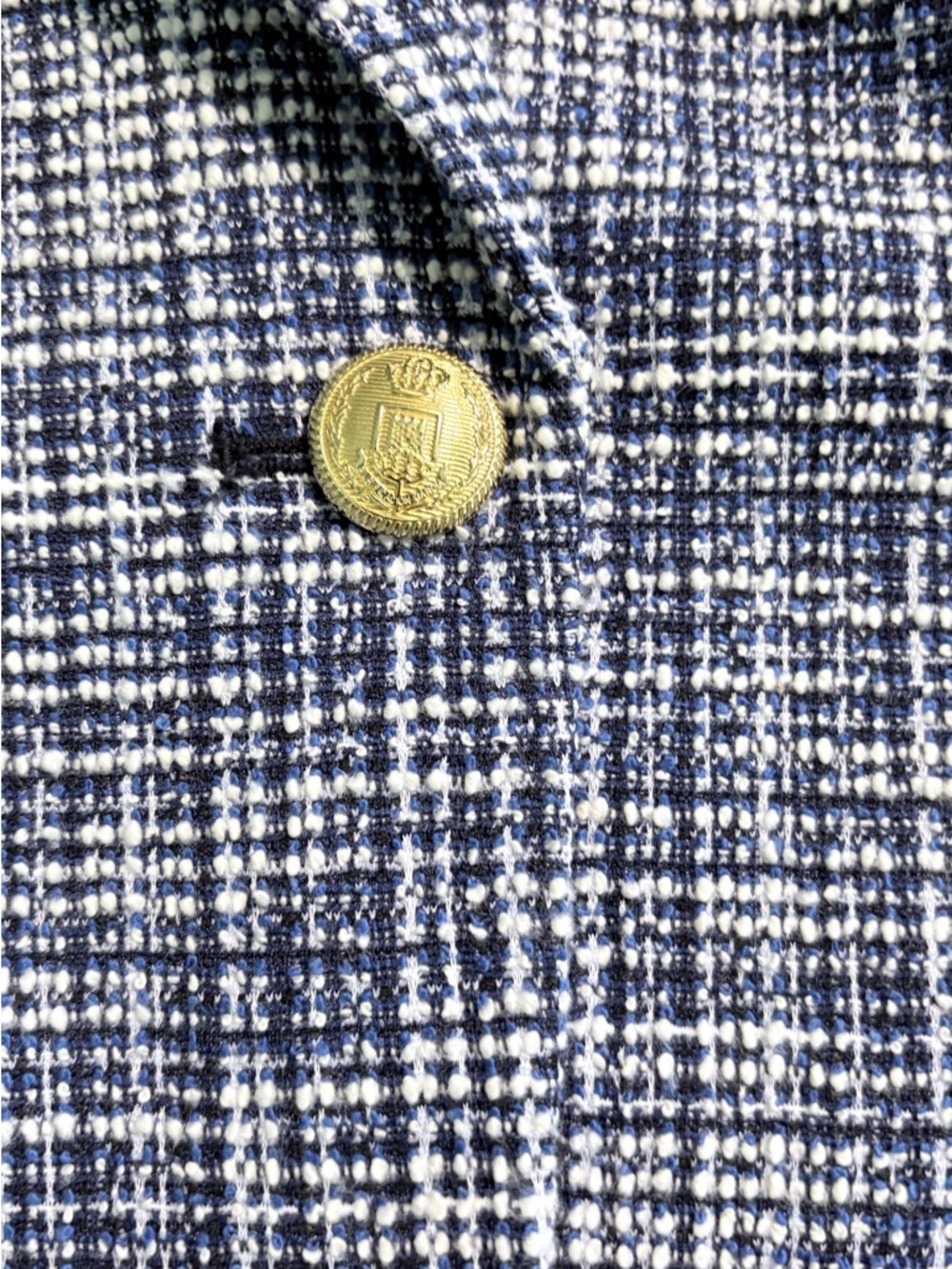 Lane Bryant Tweed Blazer NWT – Blue Textured Jacket Size 22 - Picture 6 of 10